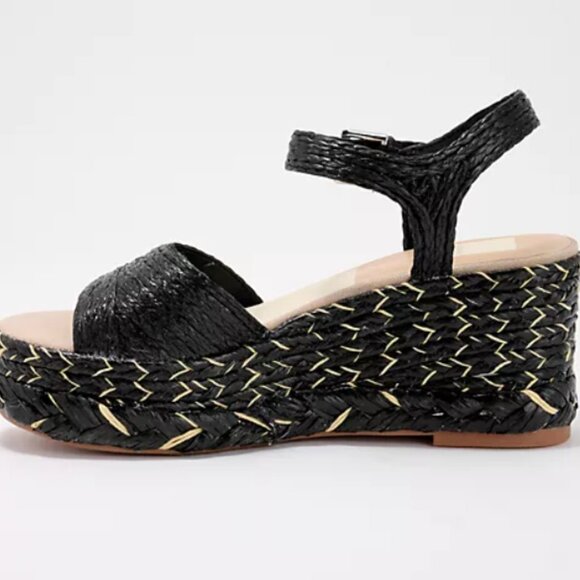 NEW DOLCE VITA Tiago Wedge Sandals in black for women 825 3m2 - Picture 4 of 9